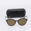 CHANEL Sunglasses Plastic Dark Brown CC Auth ar14375M-12