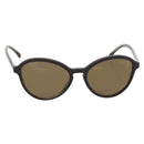CHANEL Sunglasses Plastic Dark Brown CC Auth ar14375M-13