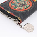 GUCCI GG Supreme Night Courier Coin Purse PVC Black Silver 496343 Auth ar14376-11