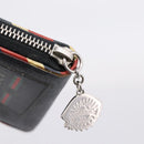 GUCCI GG Supreme Night Courier Coin Purse PVC Black Silver 496343 Auth ar14376-12