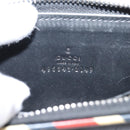 GUCCI GG Supreme Night Courier Coin Purse PVC Black Silver 496343 Auth ar14376-13