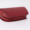 LOUIS VUITTON Epi Dauphine PM Pouch 2 Set Red Yellow LV Auth ar14381-12