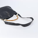 GUCCI Bamboo Hand Bag Leather 2way Black Gold 001 2113 1638 Auth ar14383-10