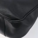 GUCCI Bamboo Hand Bag Leather 2way Black Gold 001 2113 1638 Auth ar14383-13