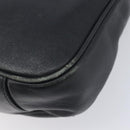 GUCCI Bamboo Hand Bag Leather 2way Black Gold 001 2113 1638 Auth ar14383-15