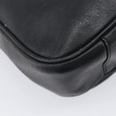 GUCCI Bamboo Hand Bag Leather 2way Black Gold 001 2113 1638 Auth ar14383-16