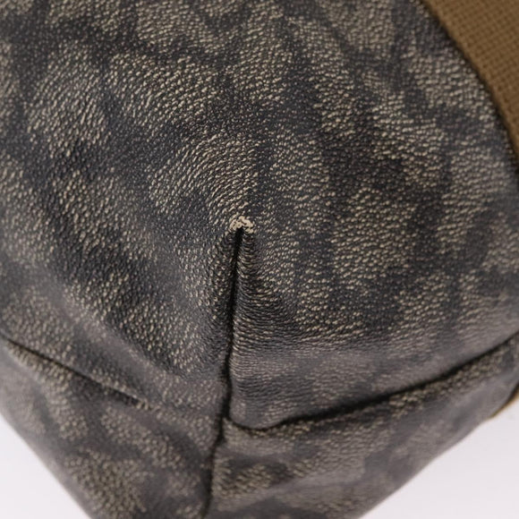 Saint Laurent Tote Bag PVC Canvas Black Auth ar14384