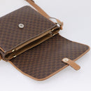 CELINE Macadam Canvas Shoulder Bag PVC Leather Brown Gold Auth ar14395-16