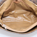 CELINE Macadam Canvas Shoulder Bag PVC Leather Brown Gold Auth ar14395-19