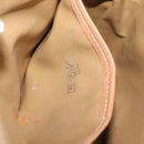 CELINE Macadam Canvas Shoulder Bag PVC Leather Brown Gold Auth ar14395-23