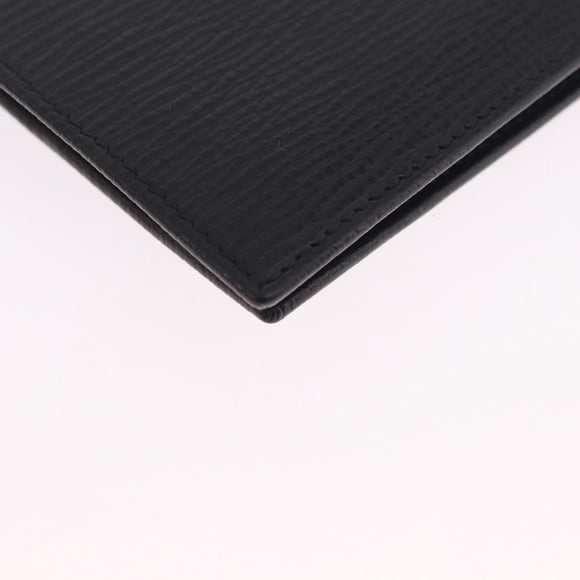 LOEWE Bifold Wallet Leather Black Auth ar14398