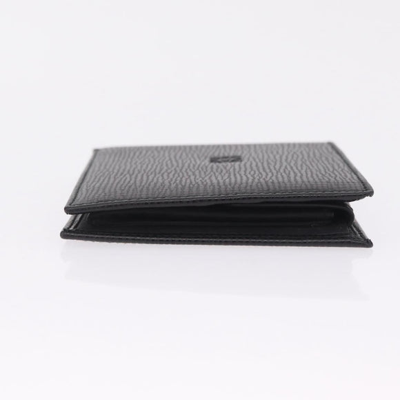 LOEWE Bifold Wallet Leather Black Auth ar14398