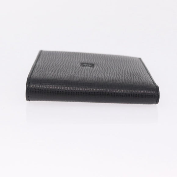LOEWE Bifold Wallet Leather Black Auth ar14398