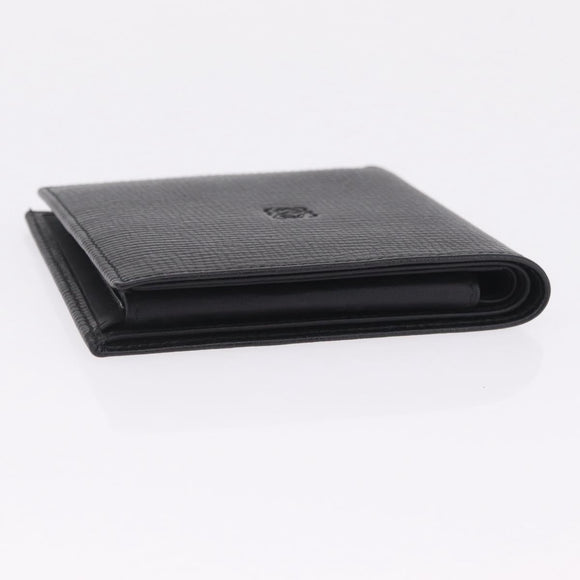 LOEWE Bifold Wallet Leather Black Auth ar14398