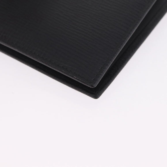 LOEWE Bifold Wallet Leather Black Auth ar14398