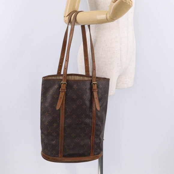 LOUIS VUITTON Monogram Bucket GM Shoulder Bag M42236 LV Auth ar14402