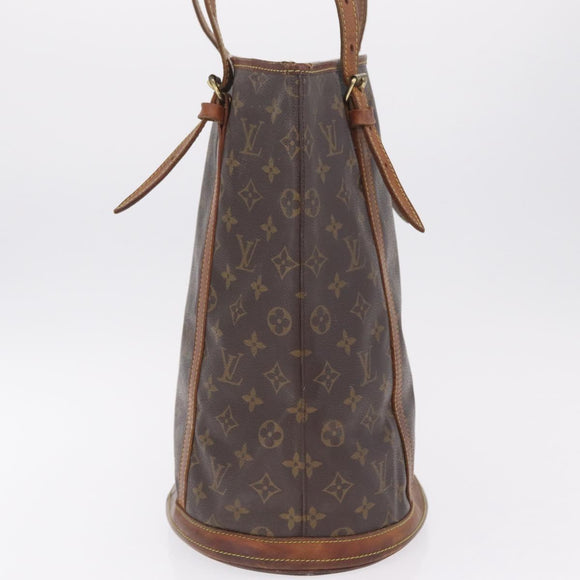 LOUIS VUITTON Monogram Bucket GM Shoulder Bag M42236 LV Auth ar14402