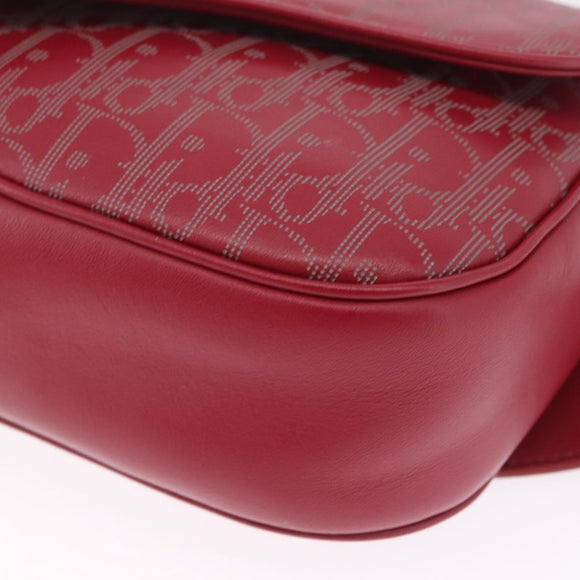 Christian Dior Trotter Canvas Oblique Saddle Belt Bag Leather Auth ar14406SAM