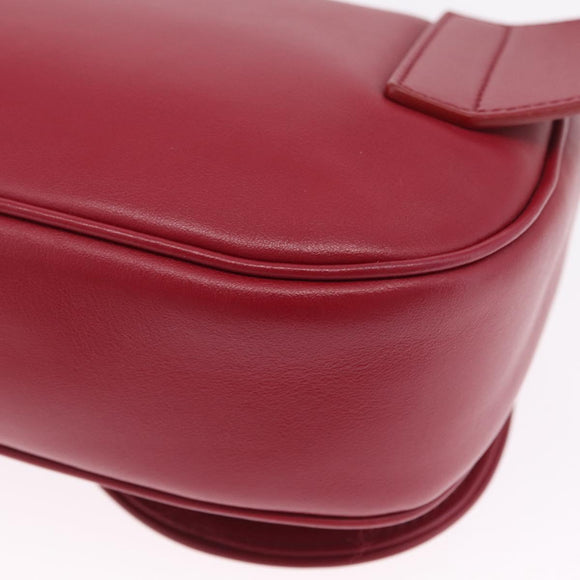 Christian Dior Trotter Canvas Oblique Saddle Belt Bag Leather Auth ar14406SAM