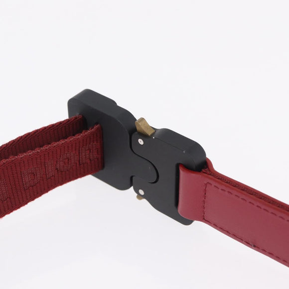Christian Dior Trotter Canvas Oblique Saddle Belt Bag Leather Auth ar14406SAM