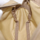 PRADA Pouch Nylon Beige Silver Auth ar14414-18
