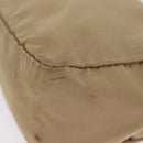 PRADA Pouch Nylon Beige Silver Auth ar14414-5