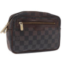 LOUIS VUITTON Damier Ebene Pochette Billets Macau Bag N61739 LV Auth ar14420-1