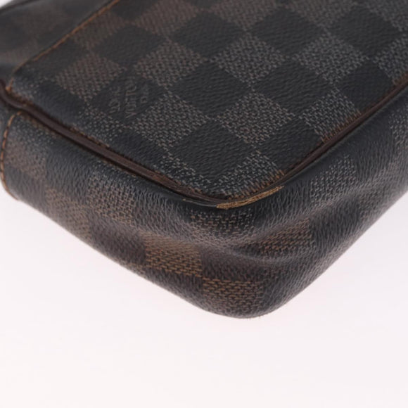 LOUIS VUITTON Damier Ebene Pochette Billets Macau Bag N61739 LV Auth ar14420