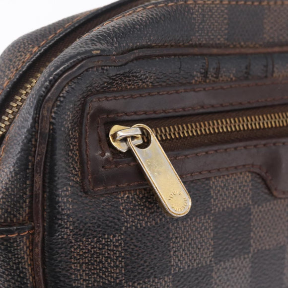 LOUIS VUITTON Damier Ebene Pochette Billets Macau Bag N61739 LV Auth ar14420