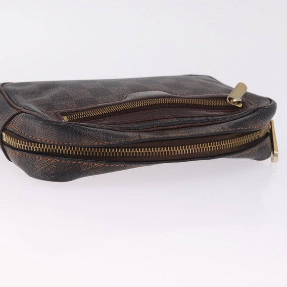 LOUIS VUITTON Damier Ebene Pochette Billets Macau Bag N61739 LV Auth ar14420