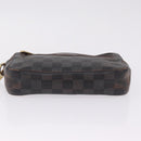 LOUIS VUITTON Damier Ebene Pochette Billets Macau Bag N61739 LV Auth ar14420-8