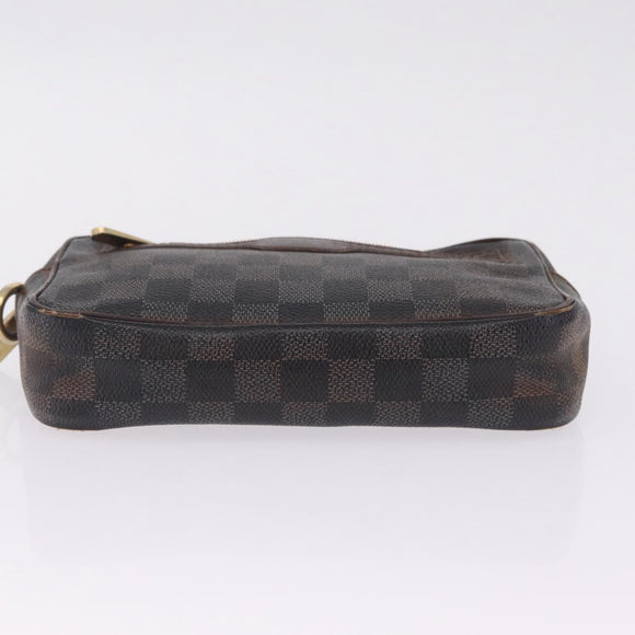 LOUIS VUITTON Damier Ebene Pochette Billets Macau Bag N61739 LV Auth ar14420