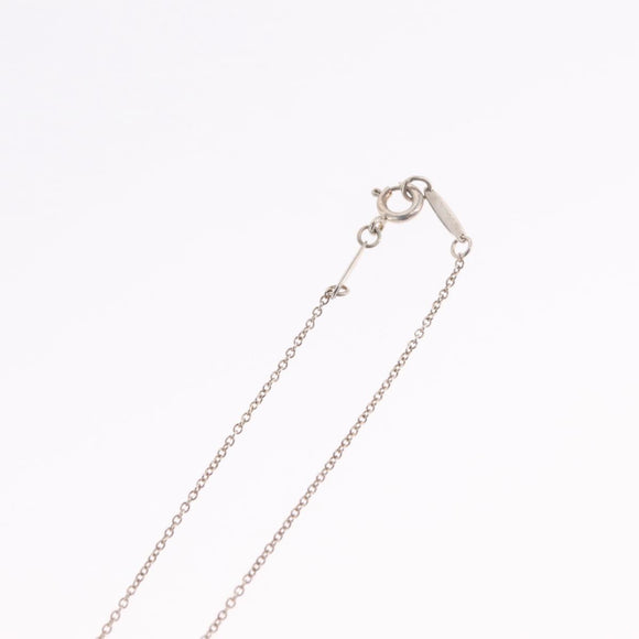 Tiffany & Co. Open Heart Necklace Ag925 Silver Auth ar14421