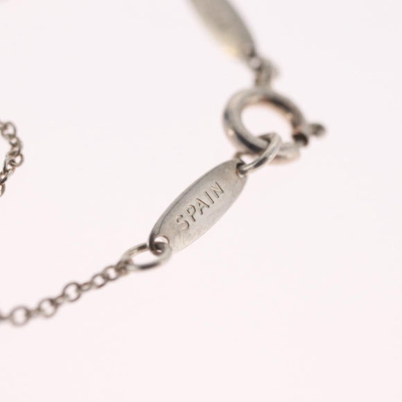 Tiffany & Co. Open Heart Necklace Ag925 Silver Auth ar14421