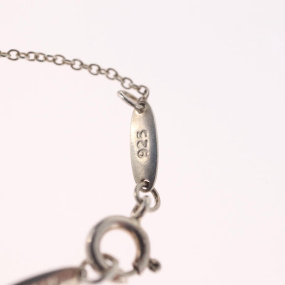 Tiffany & Co. Open Heart Necklace Ag925 Silver Auth ar14421