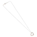 Tiffany & Co. Open Heart Necklace Ag925 Silver Auth ar14421-2