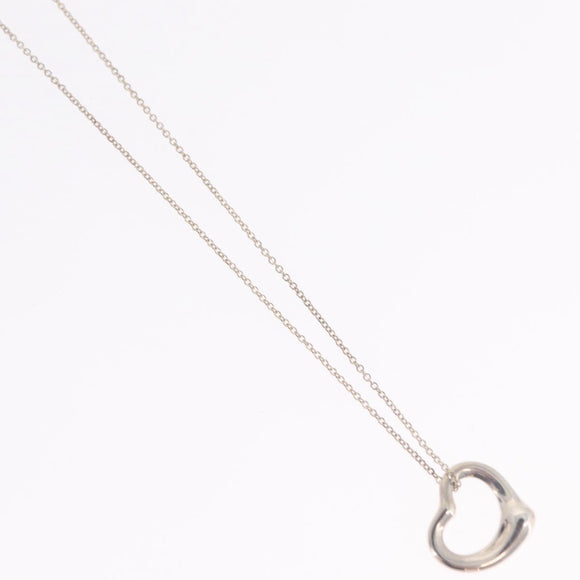 Tiffany & Co. Open Heart Necklace Ag925 Silver Auth ar14421