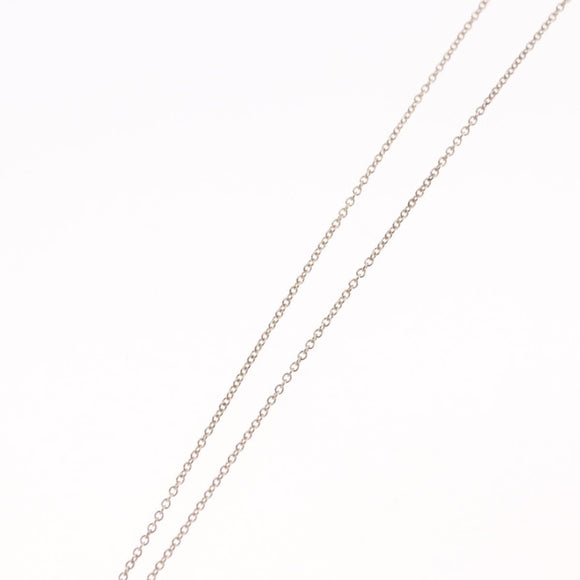 Tiffany & Co. Open Heart Necklace Ag925 Silver Auth ar14421
