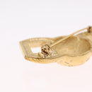 CELINE Brooch Metal Gold Auth ar14423-4