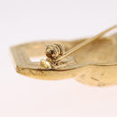 CELINE Brooch Metal Gold Auth ar14423-5