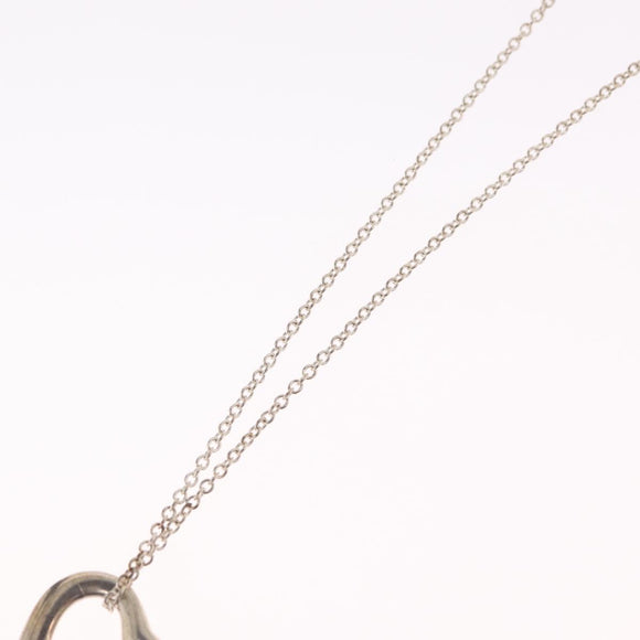Tiffany & Co. Open Heart Necklace Ag925 Silver Auth ar14425