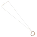 Tiffany & Co. Open Heart Necklace Ag925 Silver Auth ar14425-2