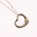 Tiffany & Co. Open Heart Necklace Ag925 Silver Auth ar14425-3