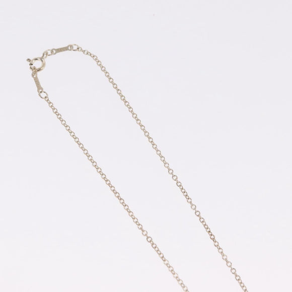 Tiffany & Co. Open Heart Necklace Ag925 Silver Auth ar14425