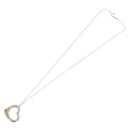 Tiffany & Co. Open Heart Necklace Ag925 Silver Auth ar14425-7