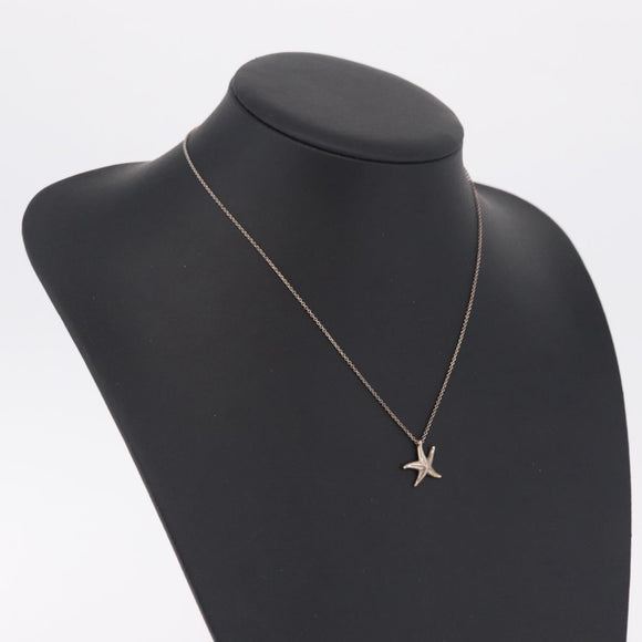 Tiffany & Co. Star Fish Necklace Ag925 Silver Auth ar14428