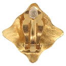 CHANEL Earring Metal Gold CC Auth ar14430-3