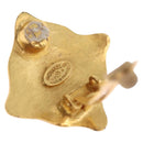 CHANEL Earring Metal Gold CC Auth ar14430-8