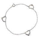 Tiffany & Co. Triple Open Heart Bracelet Ag925 Silver Auth ar14431M-1