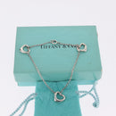 Tiffany & Co. Triple Open Heart Bracelet Ag925 Silver Auth ar14431M-21